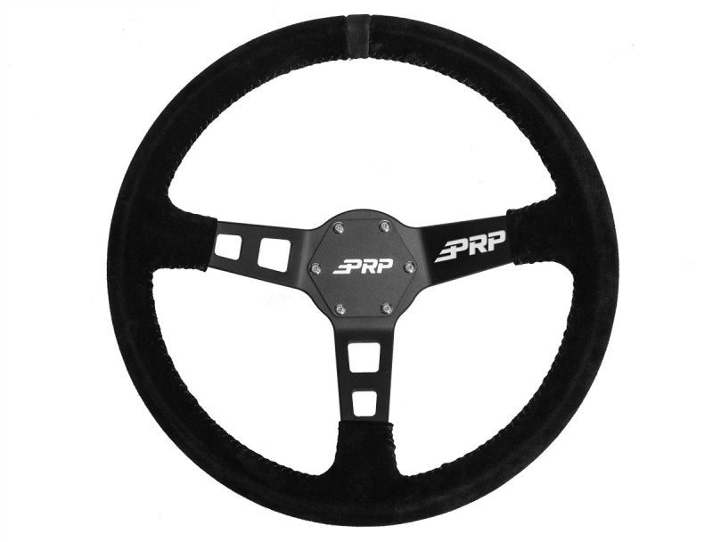 PRP Deep Dish Steering Wheel - Suede | Black