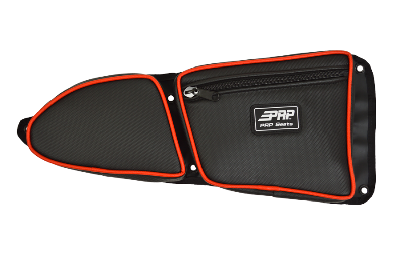 PRP RZR Door Bag w/ Knee Pad - Passenger Side | Black/Red