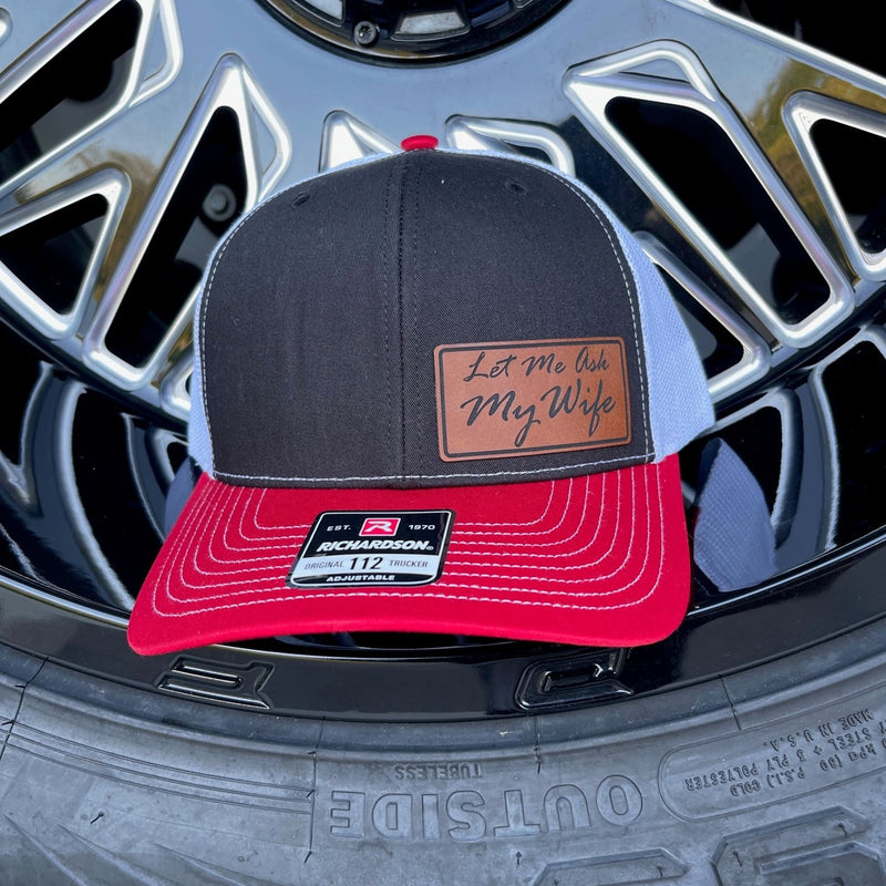Let Me Ask My Wife Snapback | Red/Blk/Wht