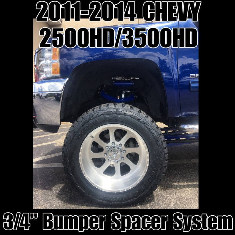Wicked 3/4" Bumper Spacer Kit | 11-14 Chevy 2500/3500HD