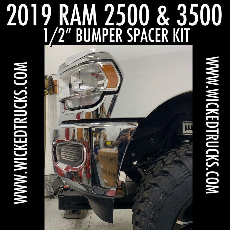 Wicked 1/2" Bumper Spacer | 2019+ Ram 2500/3500