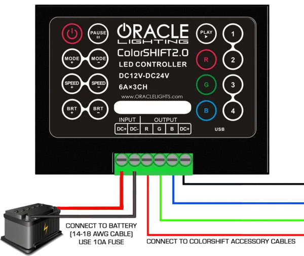 Oracle Lighting ColorSHIFT 2.0 Infrared Remote Controller