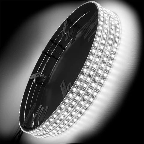 Oracle Lighting LED Illuminated Wheel Rings | Double Row | White