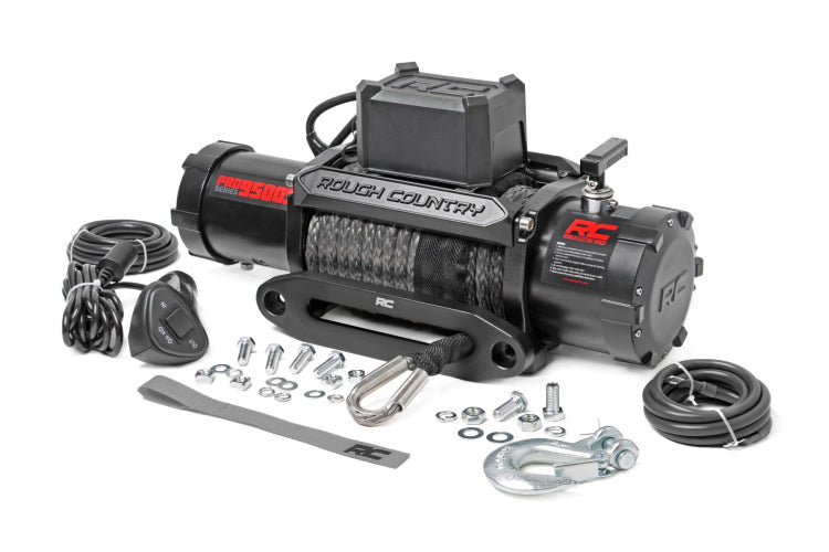Rough Country 9500lb Pro Series Winch | Synthetic Rope