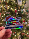 Santa Hat Holographic Sticker
