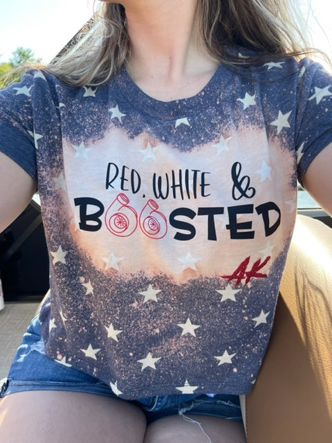 Red, White & Boosted Crop Tee * Limited Edition*