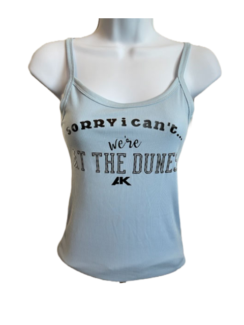 We're At The Dunes Ribbed Tank Top | Light Blue