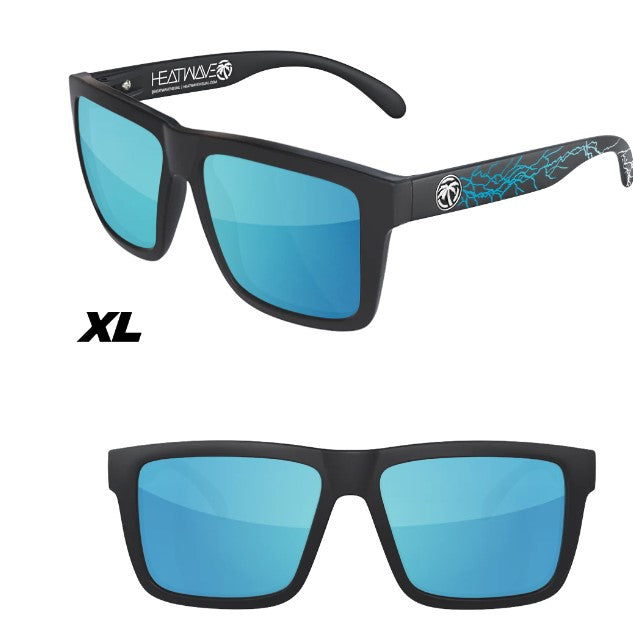 Heat Wave XL Vise Sunglasses | Galaxy Blue Lens | Hard Rain