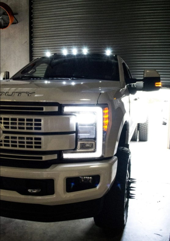 Recon 5pc Can Lights LED Clear Lens | White | 17-22 Ford Super Duty
