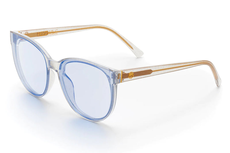 Heat Wave Carat Sunglasses: Clear Sparkle | Blue Light Blocking Lens