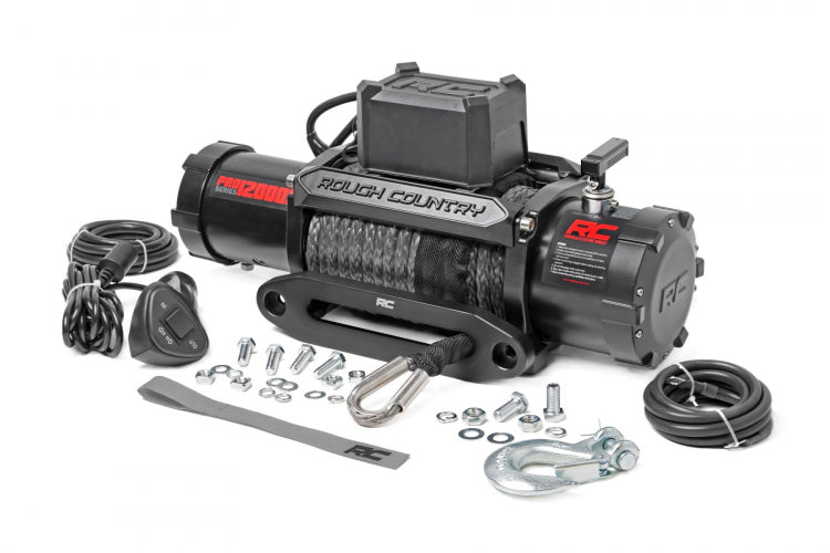 Rough Country 12000lb Pro Series Winch | Synthetic Rope