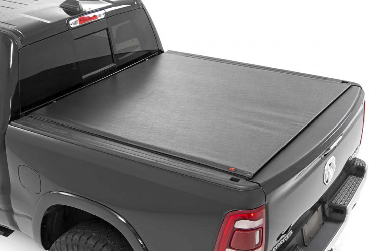 Rough Country Soft Roll Up Bed Cover | 19-22 Ram 1500 | 5'7" Bed | No Rambox