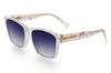 Heat Wave Marylin Sunglasses | Marble | Purple Rain Lenses